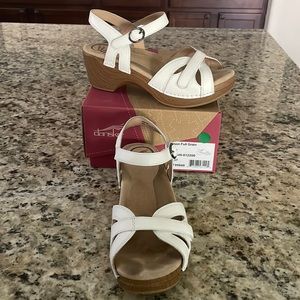 Dansko white sandals